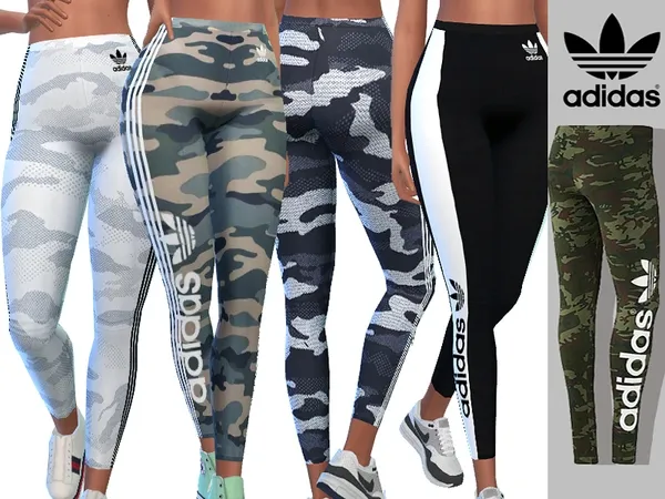 Alpha Adidas Camo Athletic Pants - The Sims 4 Custom Content