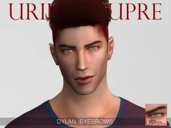 Alpha Dylan eyebrows - The Sims 4 Custom Content