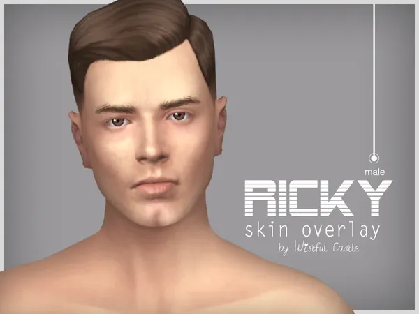 Alpha Ricky male skin overlay - The Sims 4 Custom Content