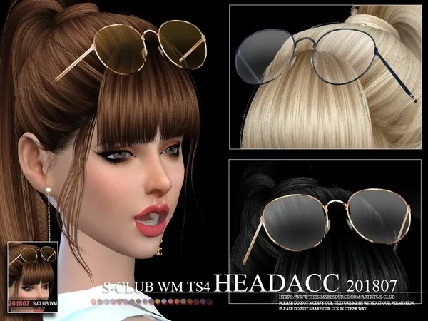 Mix S Club WM Headacc FM 201807 - The Sims 4 Custom Content