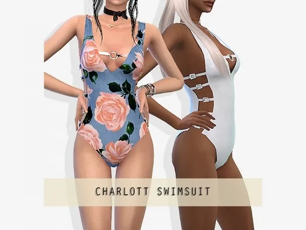 Alpha Charlott Swimsuit - The Sims 4 Custom Content