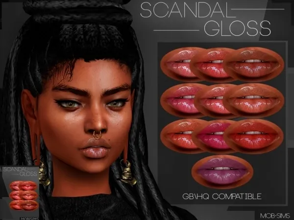 Mix Scandal Gloss - The Sims 4 Custom Content