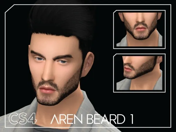 Mix [CS4] Aren Beard 1 - The Sims 4 Custom Content