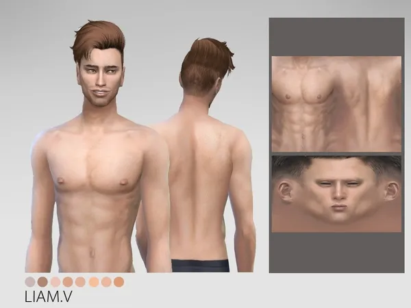 Alpha LiamV Skinpack - The Sims 4 Custom Content