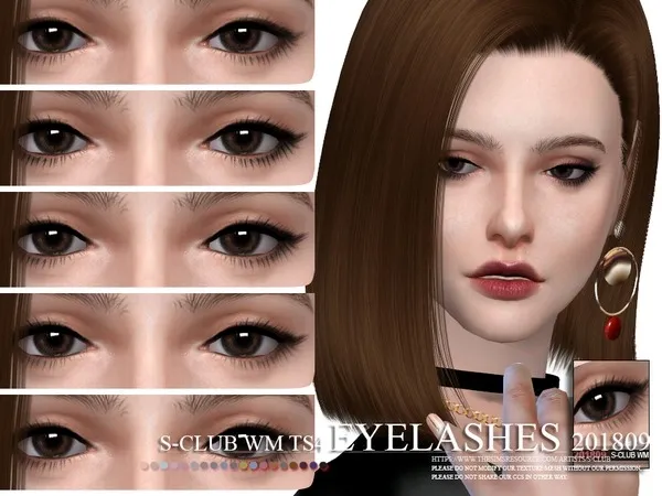 Alpha S Club WM eyelashes 201809 - The Sims 4 Custom Content