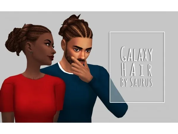 Maxis Match Galaxy Hair by saurussims - The Sims 4 Custom Content
