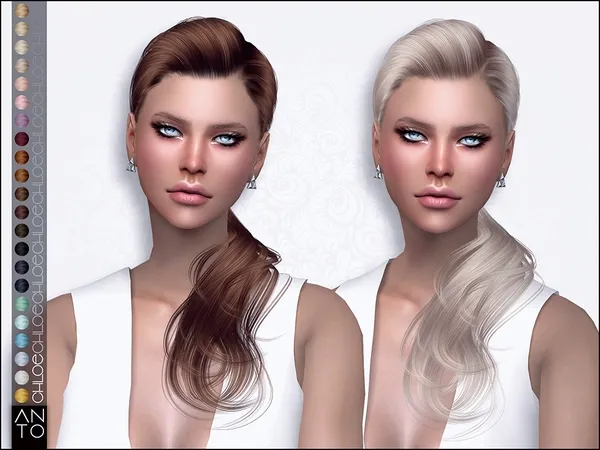 Alpha Anto Chloe (Hairstyle) - The Sims 4 Custom Content
