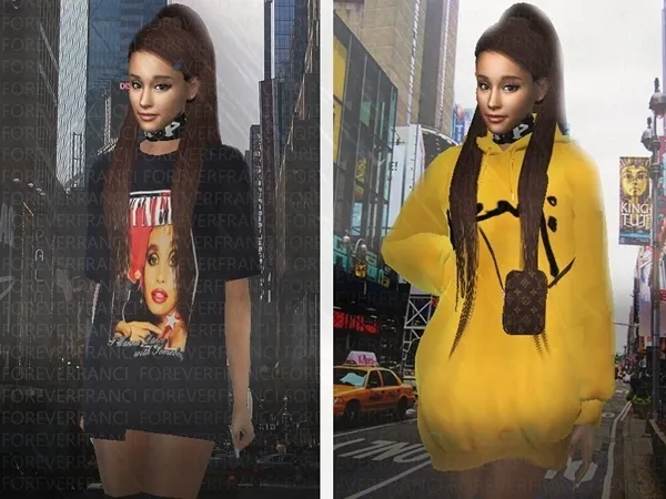 Alpha Ariana GrandeTs4Paparazzi Outfit in New York by foreverfranci - The Sims 4 Custom Content