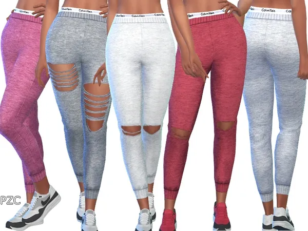 Mix Distressed Ripped Joggers - The Sims 4 Custom Content