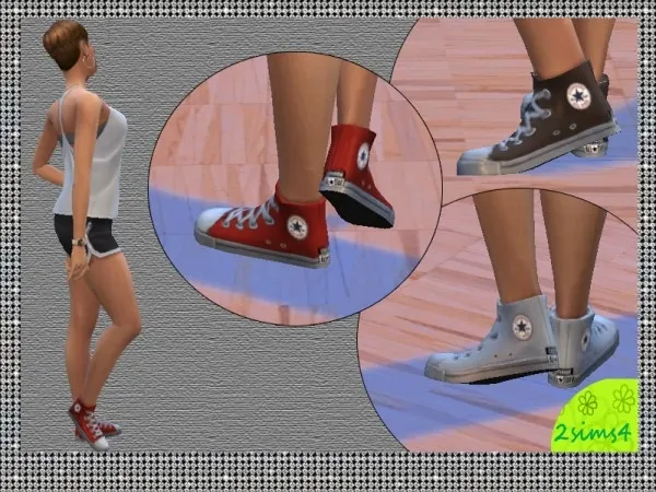 Maxis Match 3 Converse All Star by lurania - The Sims 4 Custom Content