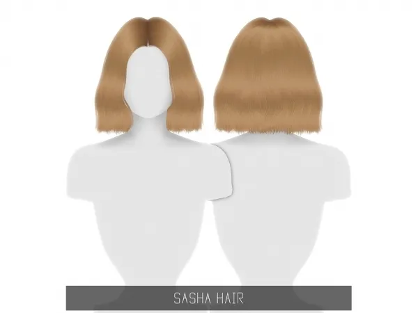 Alpha SASHA HAIR - The Sims 4 Custom Content