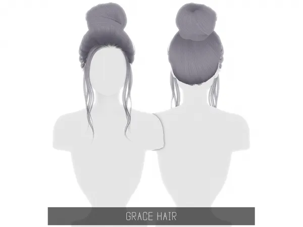 Alpha GRACE HAIR - The Sims 4 Custom Content