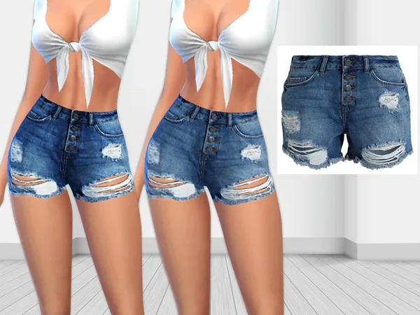 Alpha Noisy May Nm Denim Shorts - The Sims 4 Custom Content