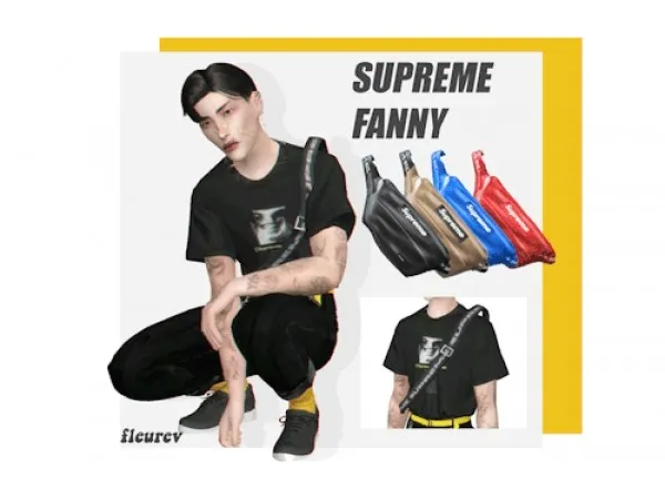Alpha Supreme Fanny Bag Accessory by fleurev - The Sims 4 Custom Content