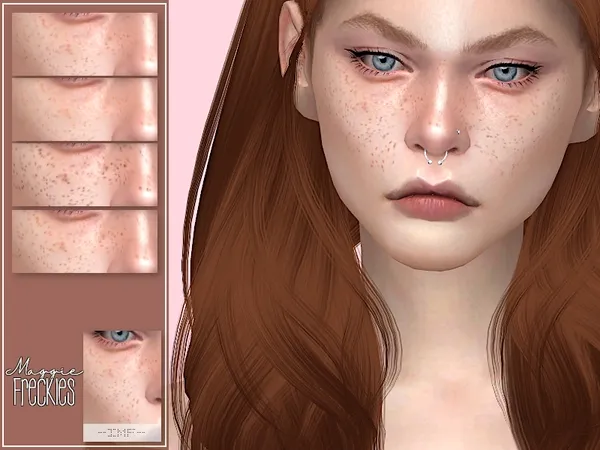 Alpha IMF Maggie Freckles N03 - The Sims 4 Custom Content