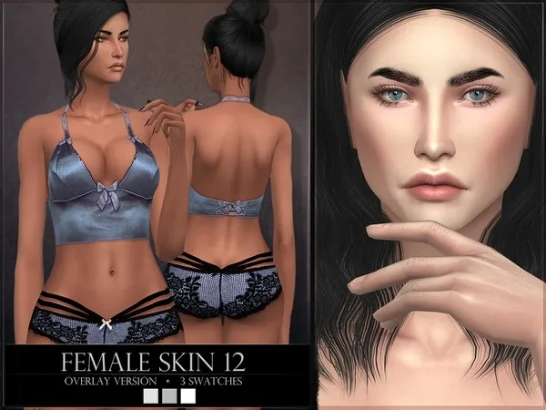 Alpha Female skin 12 OVERLAY - The Sims 4 Custom Content