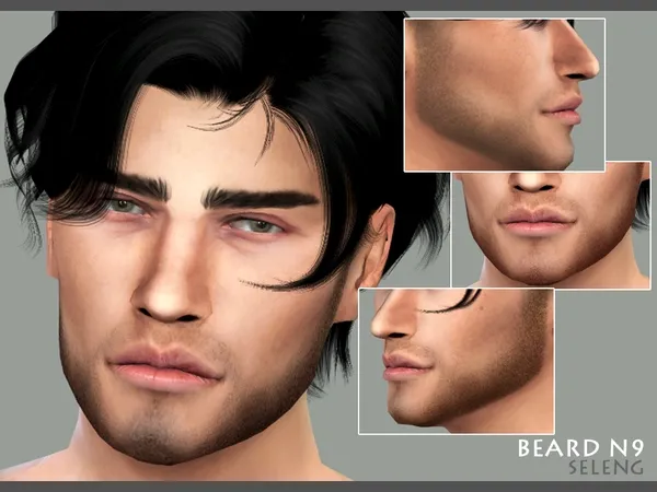 Alpha Beard N9 - The Sims 4 Custom Content