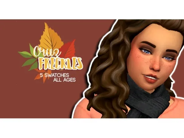 Maxis Match Cruz Freckles by hollowsprings - The Sims 4 Custom Content