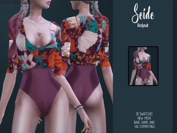 BR-sims Seide Bodysuit