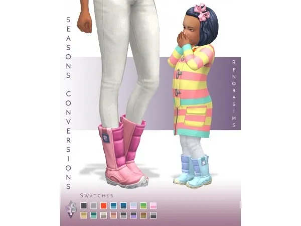 Maxis Match Bubbly Snow Boots by - The Sims 4 Custom Content