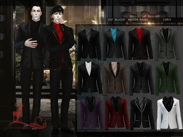 Alpha DSF BLAZER NOCTEM MAGNO - The Sims 4 Custom Content