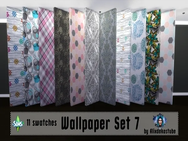 Alpha Wallpaper Set 7 - The Sims 4 Custom Content