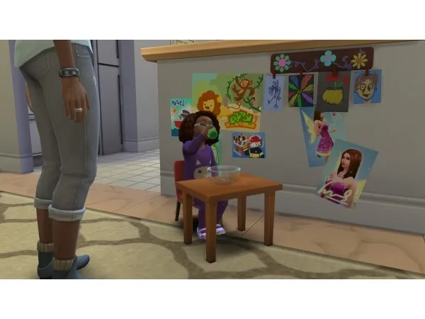 Maxis Match Mega Mini Table (Base Game) by illogicalsims - The Sims 4 Custom Content