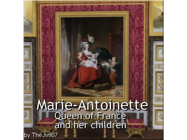 Alpha Marie Antoinette and her children by TheJim07 - The Sims 4 Custom Content