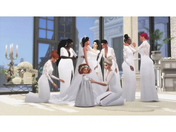 Alpha Wedding pose pack 1 by trendingsims - The Sims 4 Custom Content