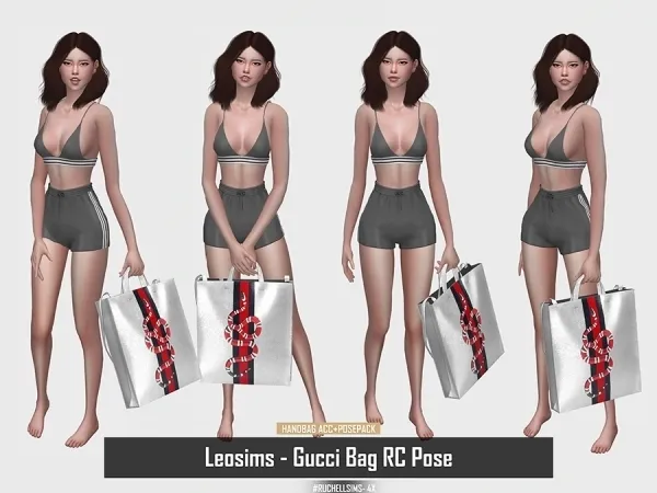 Alpha Posepack Guccibag - The Sims 4 Custom Content