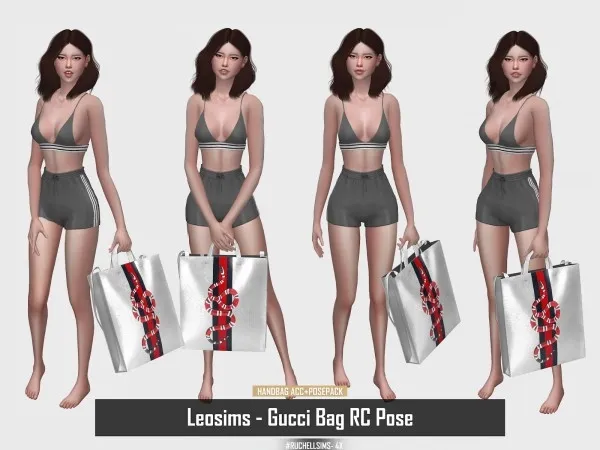 Alpha POSEPACK GUCCI BAG - The Sims 4 Custom Content