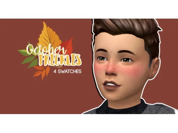 Maxis Match October Freckles by hollowsprings - The Sims 4 Custom Content