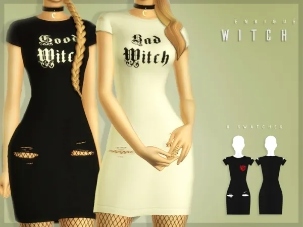 Alpha [EnriqueS4] GB Witch Dress - The Sims 4 Custom Content