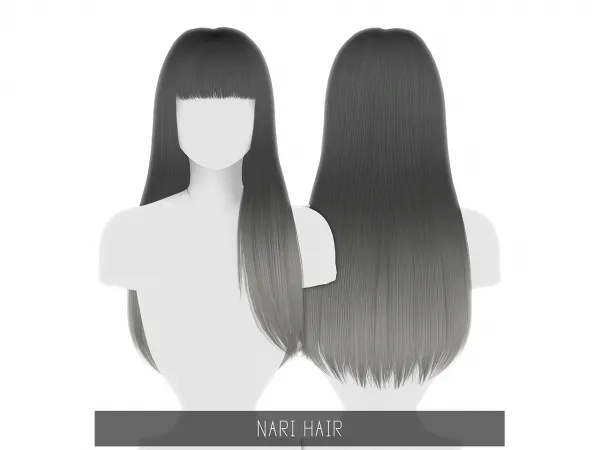Alpha NARI HAIR - The Sims 4 Custom Content