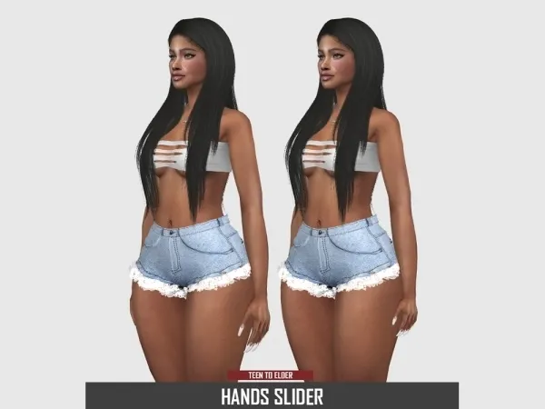 Mix HANDS SLIDER by redheadsims - The Sims 4 Custom Content