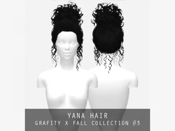 Alpha Yana Hair - The Sims 4 Custom Content