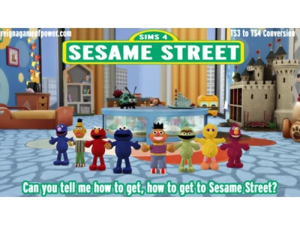 Alpha New to Sesame Street Characters by lolasimblr - The Sims 4 Custom Content