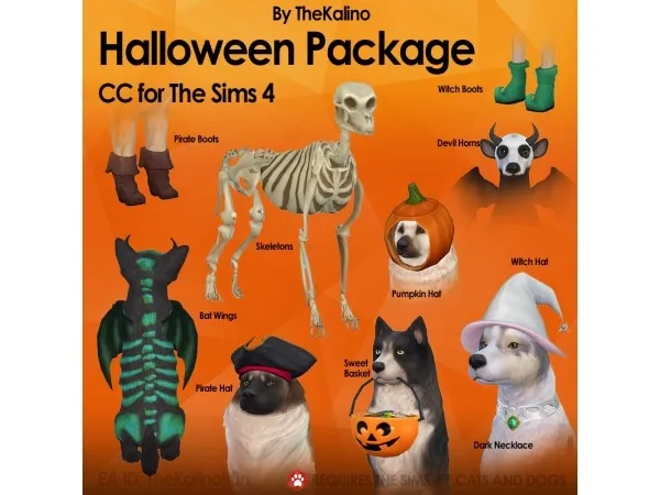 Maxis Match Halloween Package thesims by kalino - The Sims 4 Custom Content
