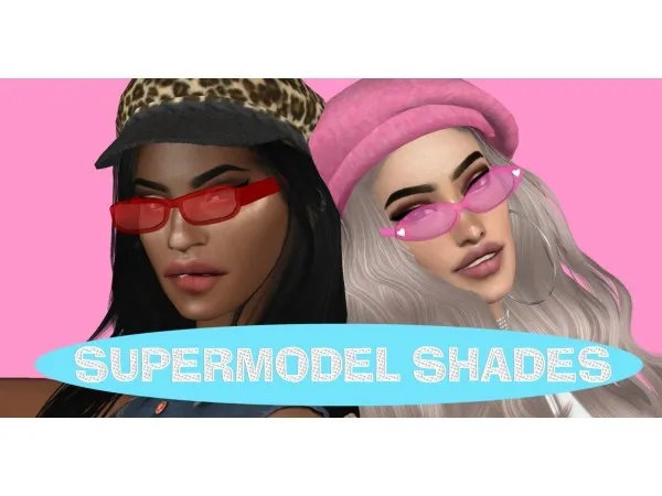 Maxis Match SUPERMODEL SHADES SET by SIMSTEFANI - The Sims 4 Custom Content