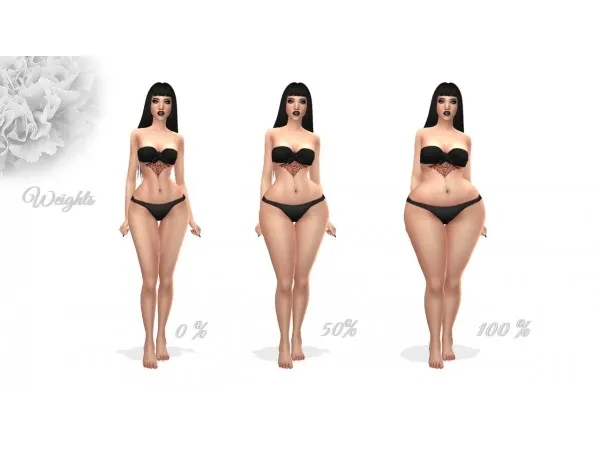 Mix Thick Bottom Preset V3 by simsfinds - The Sims 4 Custom Content