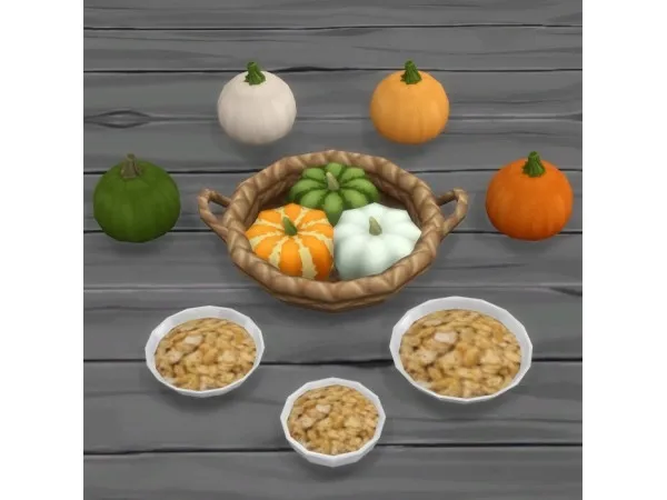 Maxis Match Roasted Pumpkin Seeds by brazenlotus - The Sims 4 Custom Content