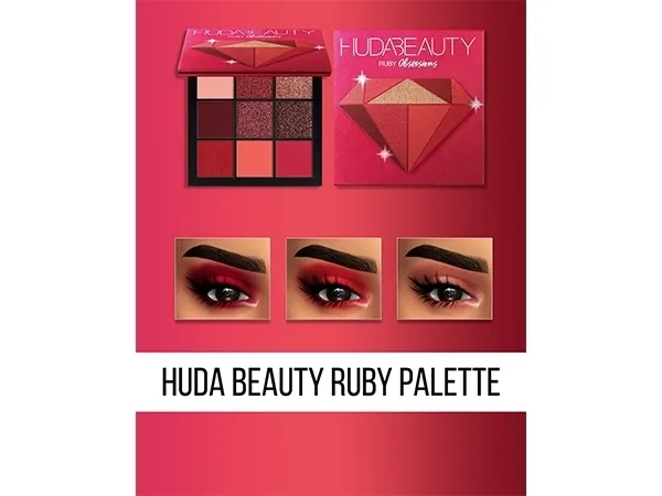 Mix HUDA BEAUTY RUBY PALETTE (OBSESSIONS CO) - The Sims 4 Custom Content