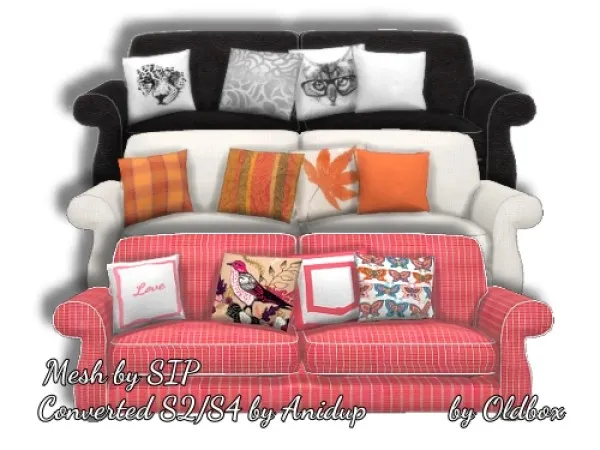 Alpha SIP Couch convertS2 to S4 Basegame by oldbox1310 - The Sims 4 Custom Content