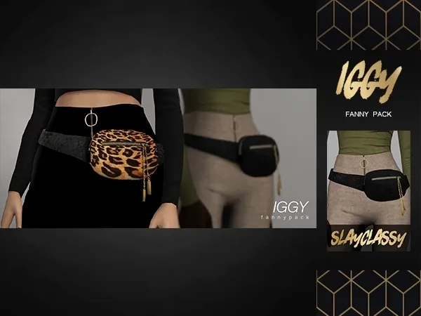 Alpha SlayClassy IGGY Fanny Pack - The Sims 4 Custom Content