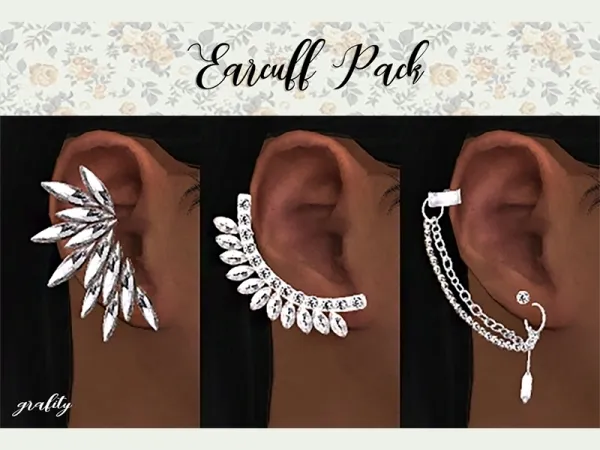 Alpha Earcuff Pack - The Sims 4 Custom Content