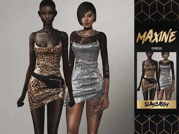 Alpha SlayClassy MAXINE DRESS - The Sims 4 Custom Content