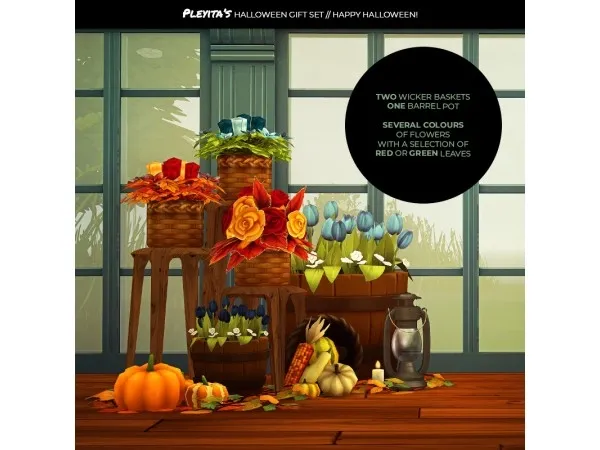 Maxis Match HAPPY HALLOWEEN gift set by pleyita - The Sims 4 Custom Content
