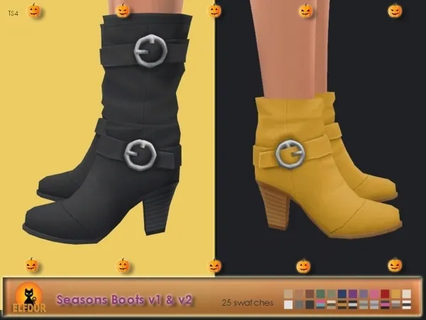 Maxis Match Seasons Boots Long Short - The Sims 4 Custom Content