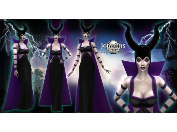 Maxis Match Sorpula Set Robe Cape Et Casque by jomsimscreations - The Sims 4 Custom Content