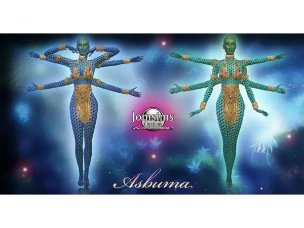 Alpha Asburma costume by jomsimscreations - The Sims 4 Custom Content